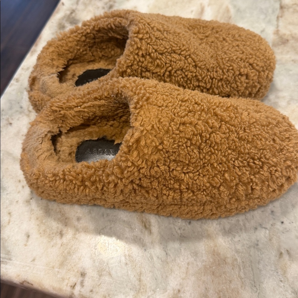 Apparis Women's Misha Bouclette Slipper hazelnut size 8 - Picture 2 of 7